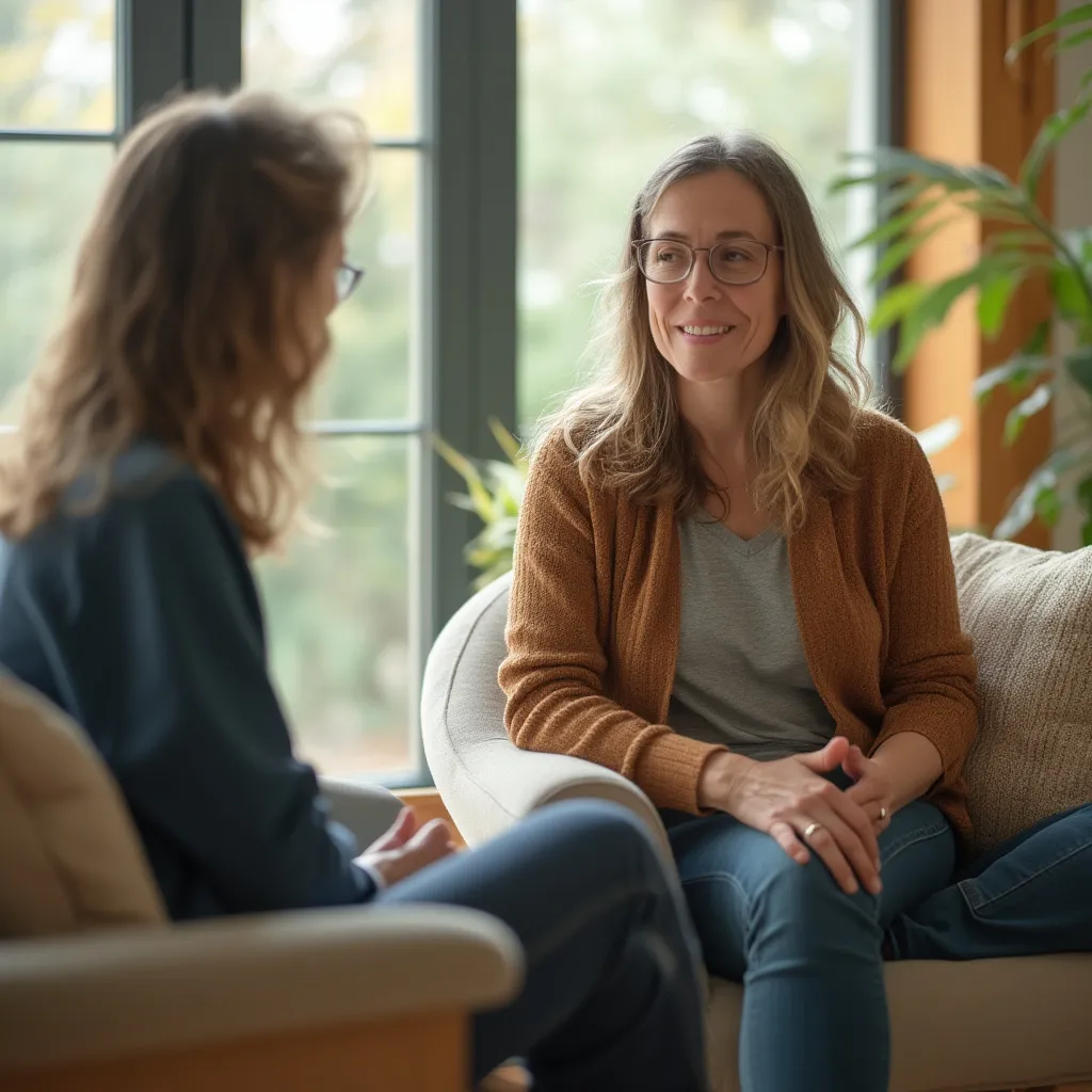 Coach en consultation avec un client